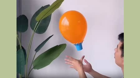 We make a flying balloon