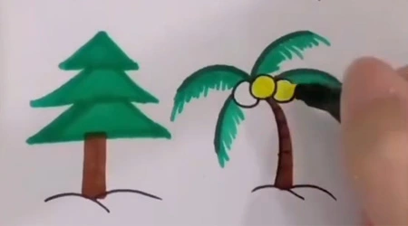 Árbol de dibujo fácil