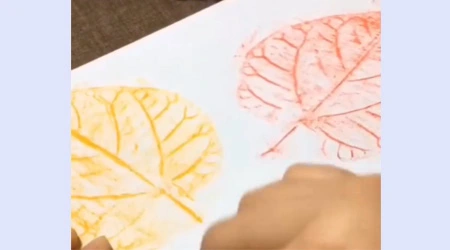 Leaf printing activity