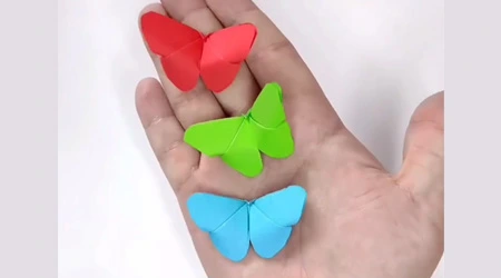 Let's create butterflies with origami