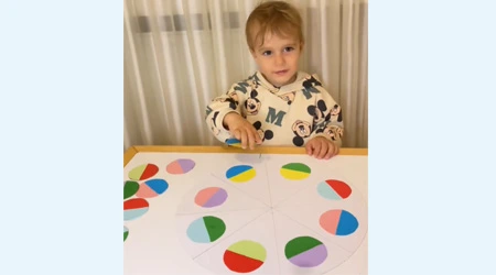 Colored Circle Matching Activity